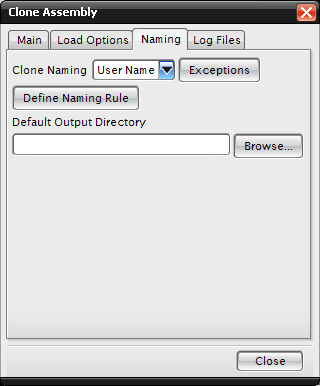 naming tab dialog, clone an assembly in nx cam