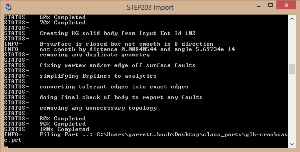 NX STEP Import NX STEP Import