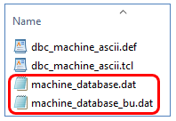 machine database