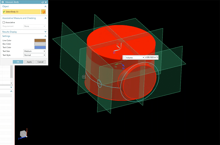 NX Interior Volume - Select body of your part