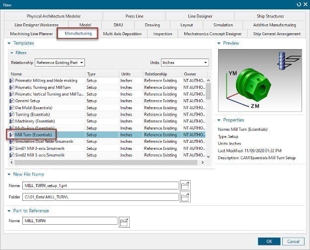 Essentials Assemblies NX Mill Turn Essentials